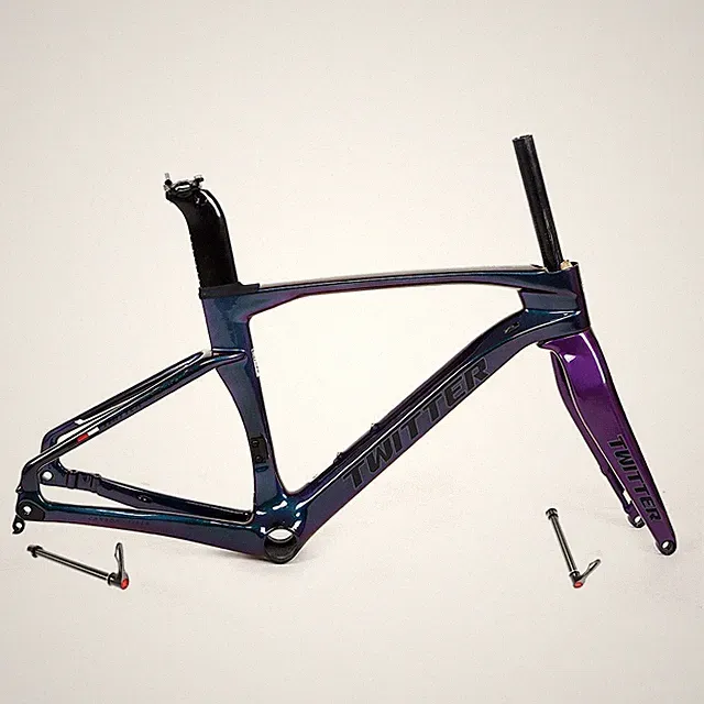24inch Carbon Road Gravel Bike Frameset Children Teenagers Cyclocross Bike Frame