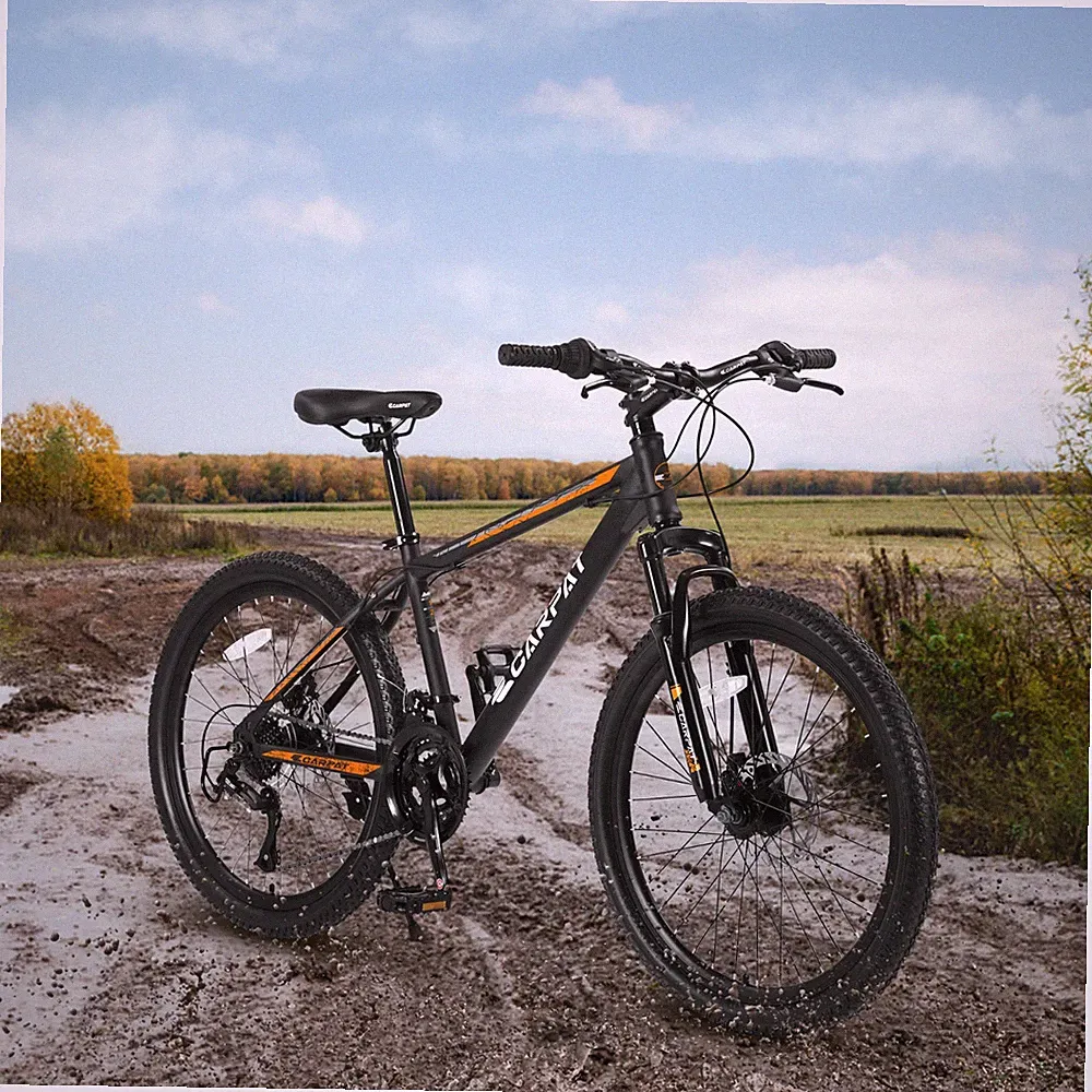 26 Inch Mountain Bike Shimano 21 Speeds with Mechanical Disc Brakes Suspension