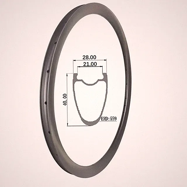 700C Carbon Gravel Bicycle Wheels Road Bike Tubeless Tubular Asymmetric Rim 24H