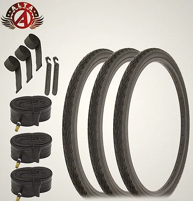 ALTA PERFORMANCE Bicycle 24" x 1.75" Black TIRES CORDOBA TREAD 11pc For TRIKE.