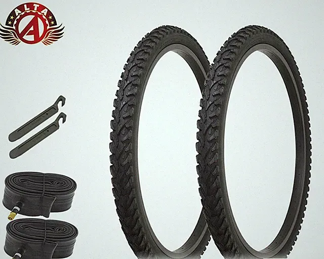 ALTA PERFORMANCE Bicycle 24" x 1.95" Black TIRE MOUNTAIN Rough TREAD 6pc 85PSI!