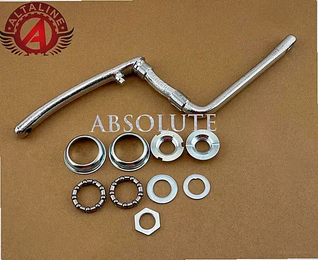 ALTALINE (175MM) BICYCLE STEEL HEAVY-DUTY 1 PIECE CRUISER CRANK CHROME W/ B.B