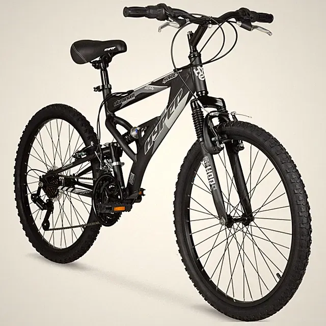 BOYS MOUNTAIN BIKE 24" Wheels 21 Speeds Aluminum Black