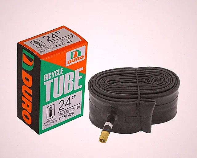 DURO Bike Bicycle Tube 24" x 1.50"/1.75/1.90" Regular 33mm Schrader Valve