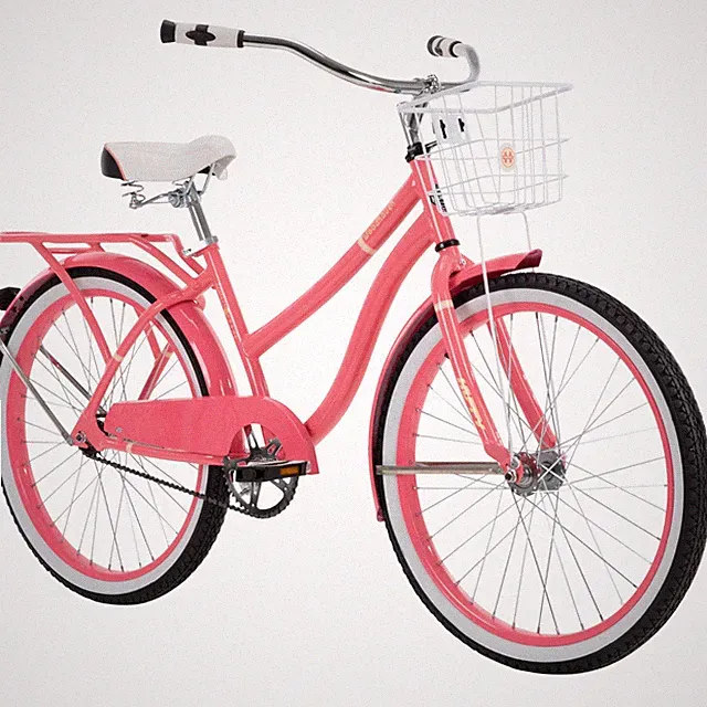 Huffy 24" Woodhaven Cruiser Bike, Fits Riders 58" - 70", Gloss Coral, Womens