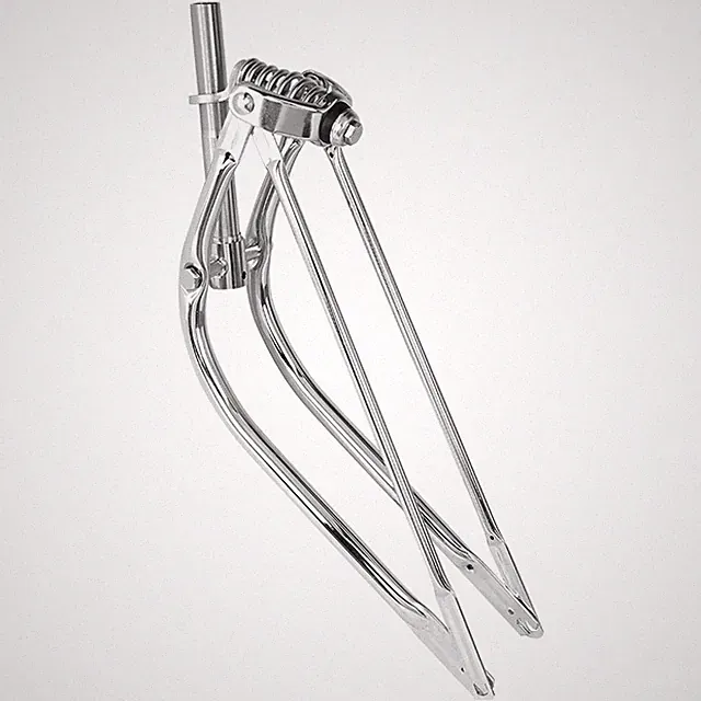 NEW BENT SPRINGER FORK FRONT END FOR 24" BEACH CRUISER BICYCLES CHROME 1 "