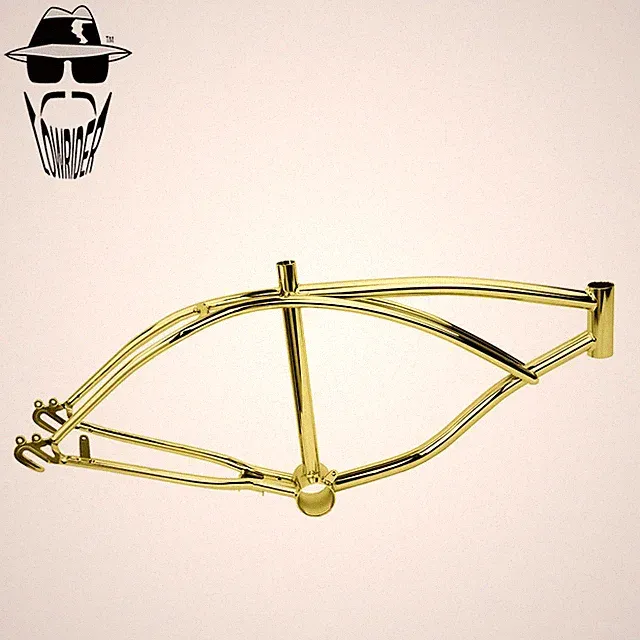 ORIGINAL LOWRIDER 20” Gold Steel Frame – Classic Cruiser/Lowrider Bicycles.