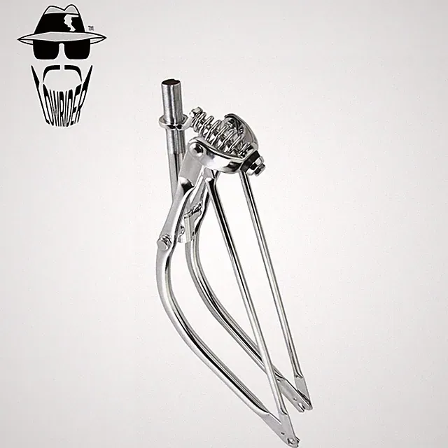 ORIGINAL LOWRIDER 24" Bent 1" Chrome Durable Suspension Retro Springer Fork.