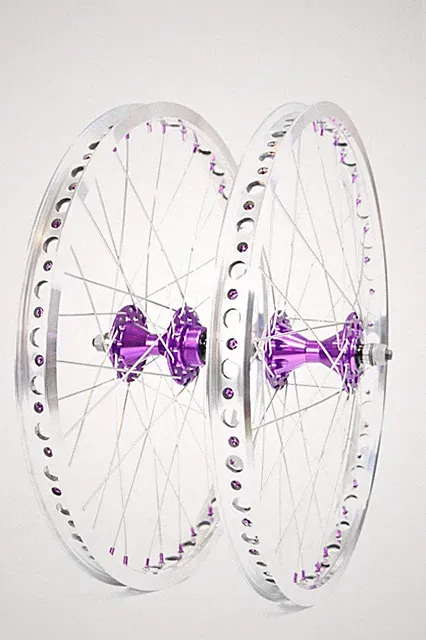 Technique BMX 24 in polished/Purple Technique Cyclone Sealed Bearing 36 h